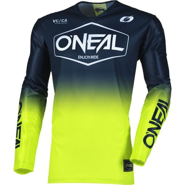 O'Neal 2025 Motocross Jersey Mayhem Hexx Blue Neon Yellow